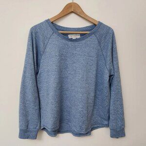 LIVE LOVE LOUNGE Women's Light Blue Round Neck Soft Sweatshirt